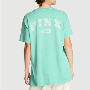 PINK Victoria's Secret Campus Cotton Tee - Sweet Mint - X Large - NWT
